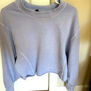 Periwinkle crew neck/cropped sweatshirt